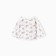 Swear for a newborn, white/animals, height 56-62 cm