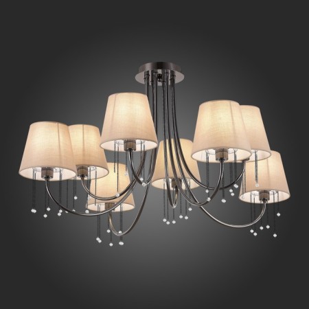 Ceiling EVOLUCE lamp. Sle1118-802-08. Alluria. 8x40 watts, E14, 84x84x45 cm, Black Cherrem-4