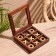 Game desktop "Cross-cuts" 13x13 cm, manpower, brass