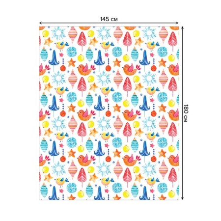 Tables on the table "Christmas tree decorations", rectangular, oxford, size 145x180 cm-1