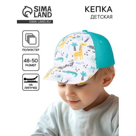 Children's cap for the boy "Africa", district. 48-50