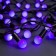 Garland “thread” 10 m with nozzles “balls 1.5 cm”, IP44, dark thread, 100 LED, purple purple, 8 modes, 220 V