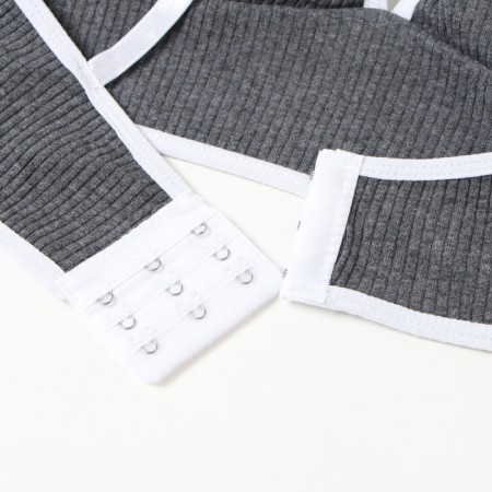 Female set (top, panties) dark gray color, size 46-48-3