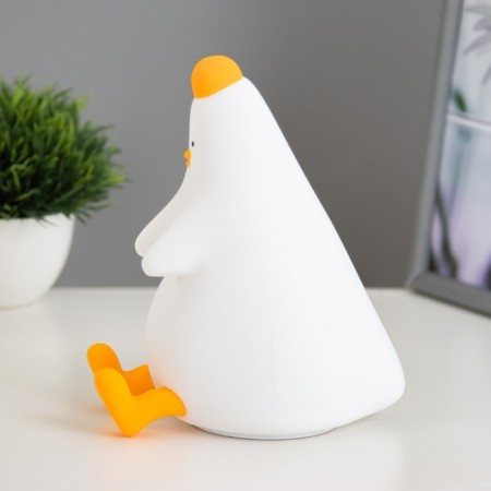Antistress nightlight "Kurochka" LED USB AKB White 9x14.3x17 cm Risalux-10