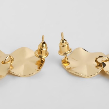 Earrings Metal "Atmosphere" drop, color gold-7