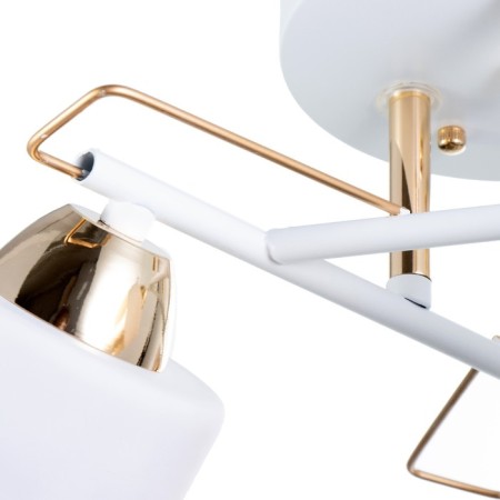 Adelela chandelier 3he27 40W white-gold 44x44x24 cm Bayerlux-5