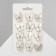 Brooch "Butterfly" Tenderness, white color in gold (indivisible packing 12 pcs., Price per pcs.)