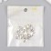 Busina for creativity Metal "heart" silver 1.1x1.1 cm