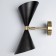 Sconces "Murano" 2he27 40W black and gold 16x26x40 cm