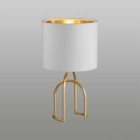 Lumion table lamp. STACY, 40W, E14, 340x180x180 mm, matte gold, white color
