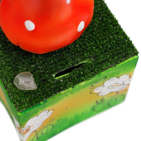 Pig a piggy bank "Dwarf with a gray beard and a red hat" 24cm-3