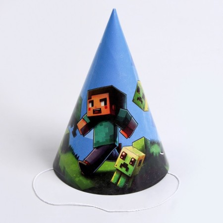 Paper Pixel cap, 6 pcs in a set-1