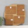 Photo frame LHDF "Circle" 33x33 in 4 photos 10x15 cm, col. Wenge-white (plastic screen)