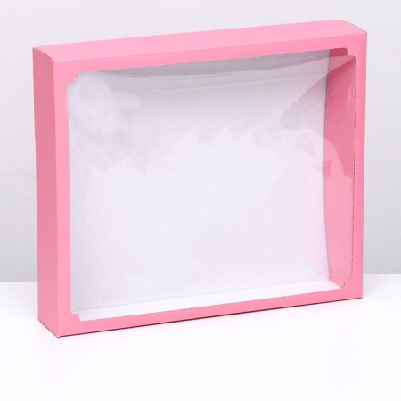 Box the team, cover is, with a window, burgundy, 37 x 32 x 7 cm, mix