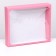 Box the team, cover is, with a window, burgundy, 37 x 32 x 7 cm, mix