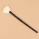 Premium Brush makeup, fan, in a case, 20 cm, black color