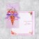 Money envelope "Happy Birthday", flowers, 8 × 17.2 cm