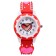 Watch is a wrist-on, "hearts", D-3 cm, strap silicone L-20 cm, red