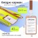 Badege-Karman Vertical (external 98 x 58mm), internal 85 x 54mm, metal, gold, tape 40cm
