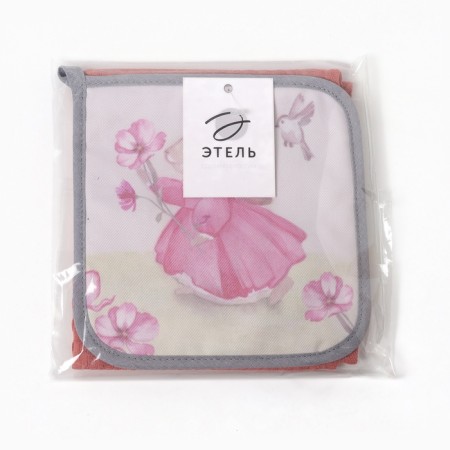 Kit kitchen rabbit Squet 19x19cm, waffle towel 35x60cm-10