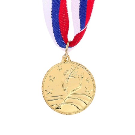 Medal thematic "Dancing is single", gold, d = 3.5 cm-1