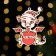 Christmas tree toy "Dragon Happiness", wood, two -layer, red