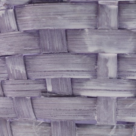 Wicker basket, d17 x 12 x 22 cm, purple, bamboo-4