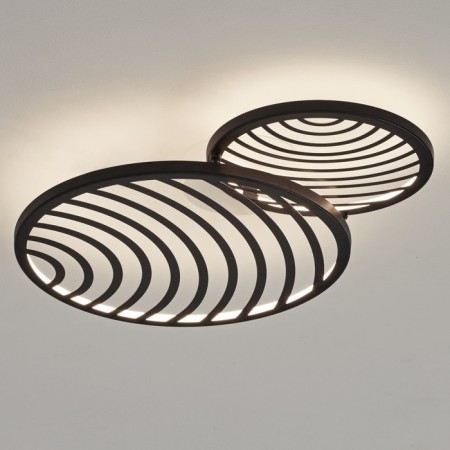 The lamp wall-flowing mantra collage, LED, 3000LM, 3000K, 560x102x400 mm, black color black-5