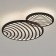 The lamp wall-flowing mantra collage, LED, 3000LM, 3000K, 560x102x400 mm, black color black