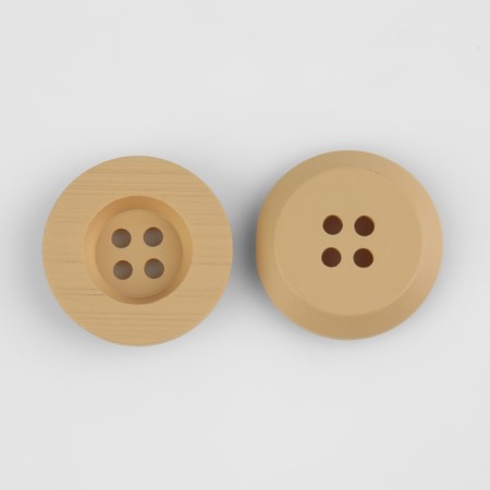 A set of buttons, 4 punctures, d = 22 mm, 10 pcs, beige color-2