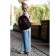 Baby backpack for girls made of artificial leather "Cat", 30x25 cm