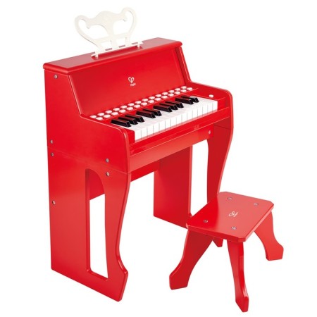 Musical toy "Piano" with a stool, red