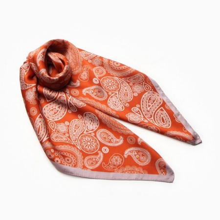 Women's scarf minku 70*70 cm, bronze