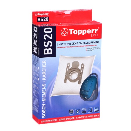 Topperr BS 20 synthetic vacuum cleaner for Bosch, Siemens vacuum cleaners, 4 pcs. + 1 filter-4