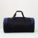 Road bag with lightning, with an increase, 4 outer pockets, long belt, blue color