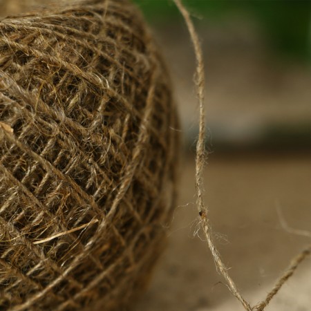 Flax twine for garter plants, 50 m, 560 teks, 1 thread, linen, Greengo-1