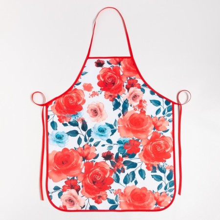 Kitchen set of "rose" dignity 17x17 cm, mittens 25x16 cm, apron 60x80 cm, 100% p/e-1