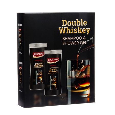 Gift set of men's Double Whiskey: Shampoo, 250 ml + shower gel, 250 ml-1