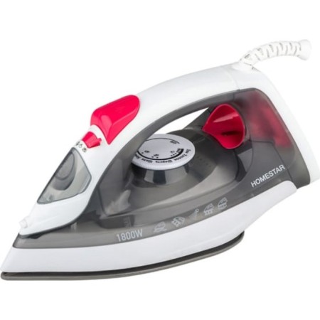Iron Homestar HS-4012, 1800 watts, Teflon sole, 190 ml, white-gray
