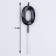 Candle in the cake on the skewer "Fine", the number "0", black, 5 cm