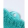 Silicone massage rug for washing legs and body, on suction cups, blue color