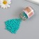 Round beads 6/0 in a bottle of "turquoise" 2x20 g set 2 pcs