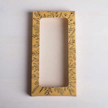 Chocolate box, confectionery packaging "Pleasure", with a window, 17.3 x 8.8 x 1.5 cm-3