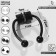 Nose piercing (fake for septum) with interchangeable nozzles, on a magnet, black color is black