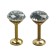 Holder for curtains KD001, one -rod, color gold
