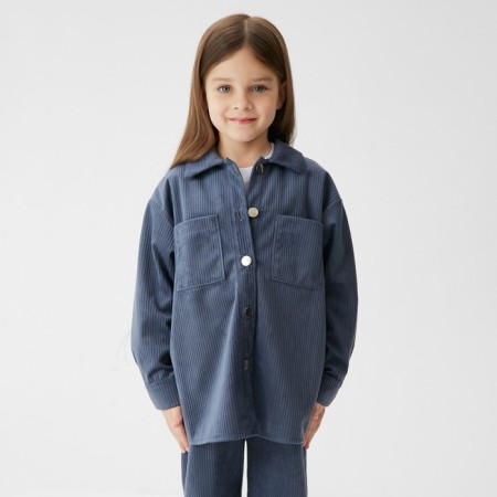 Костюм детский KAFTAN "Velvet", размер 32 (110-116), синий-1