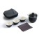 A set for a tea ceremony of 5 items per 3 persons: a cup of 60 ml, a kettle 210 ml