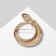 Brooch "Snake" Ring, white-green color in gold