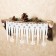 Icicle decor "Snowflakes", set 2 pcs.