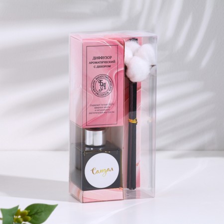 The diffuser aromatic with the cotton flower "Delicate", 50 ml, sandalwood, "Wealth of aroma"-2